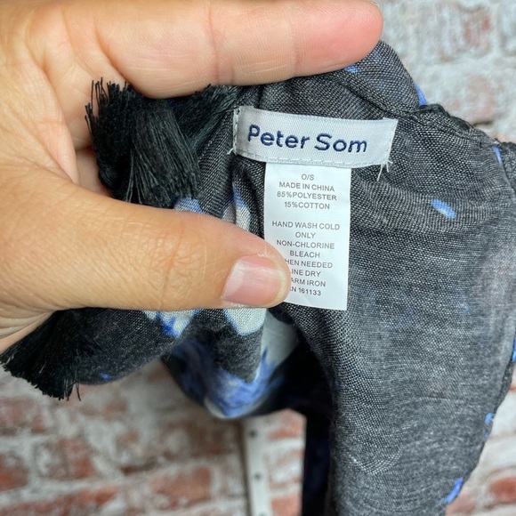 Peter Som Dream Floral Fringe Sarong Wrap Cover Up New - Picture 5 of 6